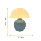 Lampada da Tavolo Ceramica Rotonda Nordic Contemporanea con 1 Luce per Soggiorno