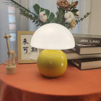 Lampada da Tavolo Ceramica Rotonda Nordic Contemporanea con 1 Luce per Soggiorno
