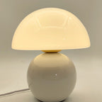 Lampada da Tavolo Ceramica Rotonda Nordic Contemporanea con 1 Luce per Soggiorno