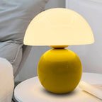 Lampada da Tavolo Ceramica Rotonda Nordic Contemporanea con 1 Luce per Soggiorno