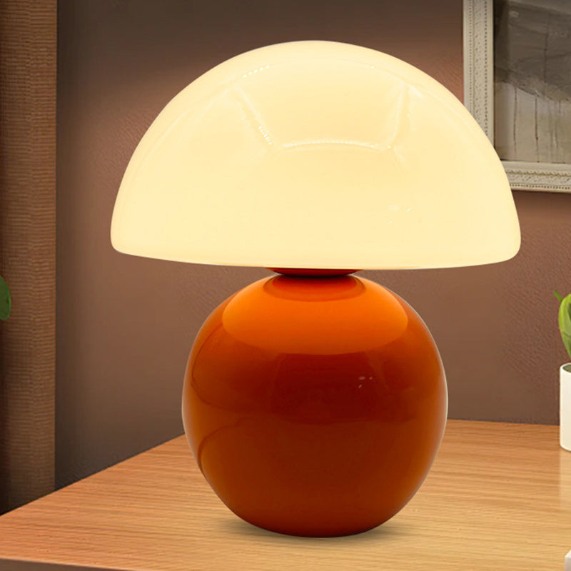 Lampada da Tavolo Ceramica Rotonda Nordic Contemporanea con 1 Luce per Soggiorno