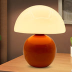 Lampada da Tavolo Ceramica Rotonda Nordic Contemporanea con 1 Luce per Soggiorno