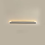Lampada da parete LED in ferro e acrilico a linea lunga rettangolare minimalista moderna per soggiorno