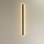 Lampada da parete LED in ferro e acrilico a linea lunga rettangolare minimalista moderna per soggiorno