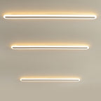 Lampada da parete LED in ferro e acrilico a linea lunga rettangolare minimalista moderna per soggiorno
