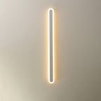 Lampada da parete LED in ferro e acrilico a linea lunga rettangolare minimalista moderna per soggiorno