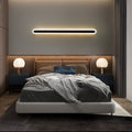 Lampada da parete LED in ferro e acrilico a linea lunga rettangolare minimalista moderna per soggiorno