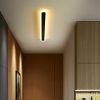 Lampada da parete LED in ferro e acrilico a linea lunga rettangolare minimalista moderna per soggiorno