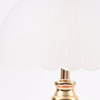 Lampada da Tavolo a 1 Luce con Base in Ceramica e Vetro a Forma di Globo Fiorito in Stile Nordico Contemporaneo per Camera da Letto