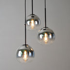 Sospensione in Vetro Gradiente di Lusso Moderno con Ombra a Globo per Sala da Pranzo