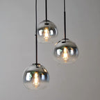 Sospensione in Vetro Gradiente di Lusso Moderno con Ombra a Globo per Sala da Pranzo