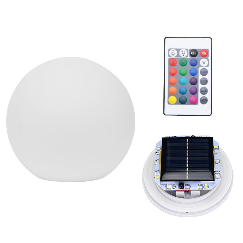 Luce da Giardino Moderna Minimalista a Globo Solare Impermeabile in Plastica PE LED per Esterni