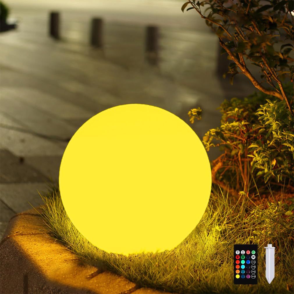 Luce da Giardino Moderna Minimalista a Globo Solare Impermeabile in Plastica PE LED per Esterni