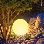 Luce da Giardino Moderna Minimalista a Globo Solare Impermeabile in Plastica PE LED per Esterni