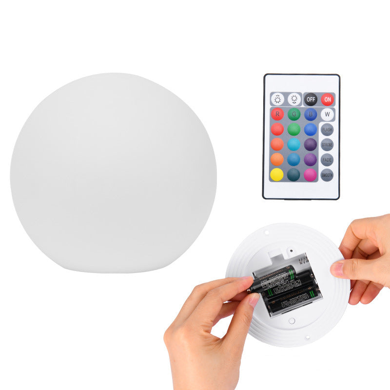 Luce da Giardino Moderna Minimalista a Globo Solare Impermeabile in Plastica PE LED per Esterni