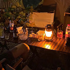 Lampada da Tavolo Tradizionale Vintage Ricaricabile a Cilindro con Tubo Curvo Base a Disco in Ferro Acrilico LED per Camera da Letto