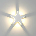 Lampada da Parete Esterno a LED Impermeabile in Alluminio pressofuso Creativa a Forma di Stella Marina per Patio