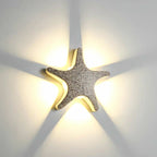 Lampada da Parete Esterno a LED Impermeabile in Alluminio pressofuso Creativa a Forma di Stella Marina per Patio