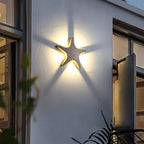 Lampada da Parete Esterno a LED Impermeabile in Alluminio pressofuso Creativa a Forma di Stella Marina per Patio