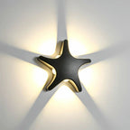 Lampada da Parete Esterno a LED Impermeabile in Alluminio pressofuso Creativa a Forma di Stella Marina per Patio
