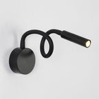 Lampada da Parete LED Flessibile a Forma di Tubo in Ferro Minimalista Moderna per Lettura, Sconces per Camera da Letto