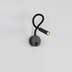 Lampada da Parete LED Flessibile a Forma di Tubo in Ferro Minimalista Moderna per Lettura, Sconces per Camera da Letto