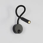 Lampada da Parete LED Flessibile a Forma di Tubo in Ferro Minimalista Moderna per Lettura, Sconces per Camera da Letto