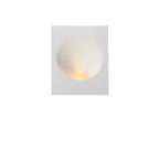 Applique da Parete Rotonda in Gesso Minimalista Moderna con 1 Luce per Soggiorno