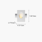 Applique da Parete Rotonda in Gesso Minimalista Moderna con 1 Luce per Soggiorno