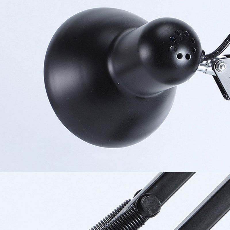 Lampada da Tavolo Regolabile Contemporanea Nordica in Ferro Rotonda con 1 Luce per Camera da Letto