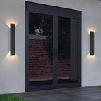 Lampada da parete a LED impermeabile in alluminio e acrilico, striscia lunga, moderna e minimalista per patio all'aperto