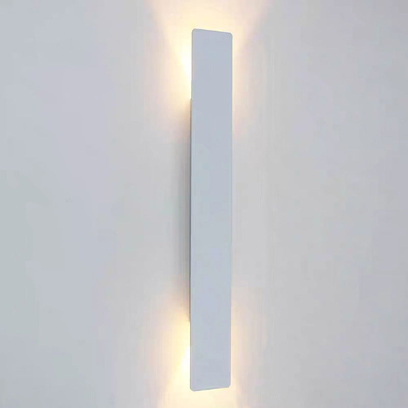 Lampada da parete a LED impermeabile in alluminio e acrilico, striscia lunga, moderna e minimalista per patio all'aperto