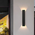 Lampada da parete a LED impermeabile in alluminio e acrilico, striscia lunga, moderna e minimalista per patio all'aperto