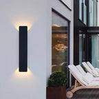 Lampada da parete a LED impermeabile in alluminio e acrilico, striscia lunga, moderna e minimalista per patio all'aperto