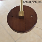 Applique da Parete Moderna in Legno di Frassino e Vetro, Colore Crema, Stile Mid-Century, Lampada a 1 Luce per Camera da Letto