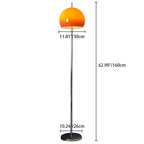 Lampada da terra moderna in ferro acrilico a forma di fungo con 2 luci per soggiorno