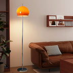 Lampada da terra moderna in ferro acrilico a forma di fungo con 2 luci per soggiorno
