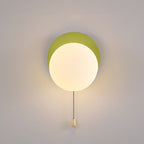 Semplicità Moderna Geometria Ferro Vetro Lampada Applique a 1 Luce con Zip per Camera da Letto