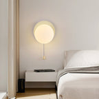 Semplicità Moderna Geometria Ferro Vetro Lampada Applique a 1 Luce con Zip per Camera da Letto