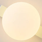 Semplicità Moderna Geometria Ferro Vetro Lampada Applique a 1 Luce con Zip per Camera da Letto