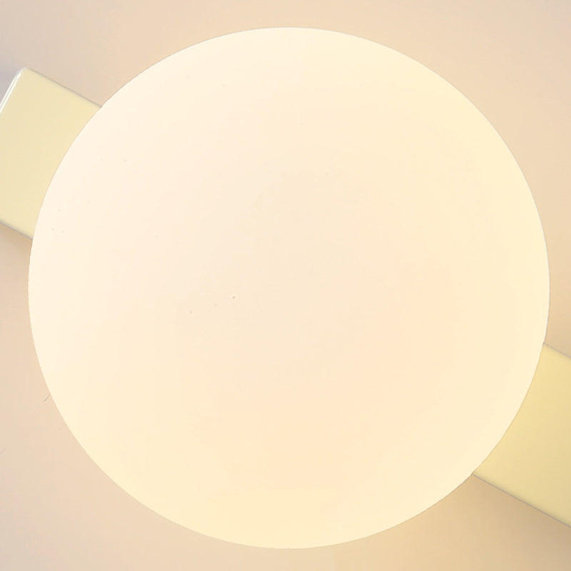 Semplicità Moderna Geometria Ferro Vetro Lampada Applique a 1 Luce con Zip per Camera da Letto