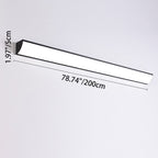 Lampada da Parete Esterno LED Rettangolare in Alluminio Acrilico Waterproof Minimalista Moderna per Giardino