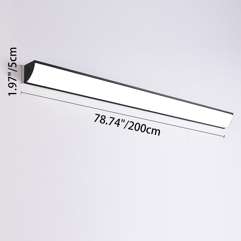 Lampada da Parete Esterno LED Rettangolare in Alluminio Acrilico Waterproof Minimalista Moderna per Giardino