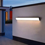 Lampada da Parete Esterno LED Rettangolare in Alluminio Acrilico Waterproof Minimalista Moderna per Giardino