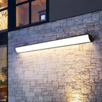 Lampada da Parete Esterno LED Rettangolare in Alluminio Acrilico Waterproof Minimalista Moderna per Giardino