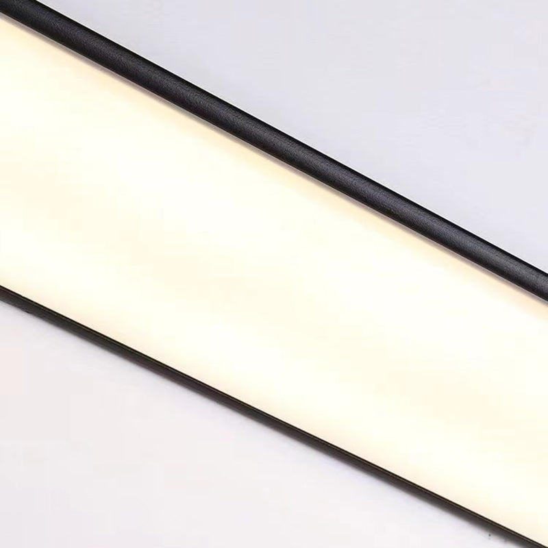Lampada da Parete Esterno LED Rettangolare in Alluminio Acrilico Waterproof Minimalista Moderna per Giardino