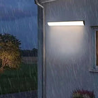 Lampada da Parete Esterno LED Rettangolare in Alluminio Acrilico Waterproof Minimalista Moderna per Giardino