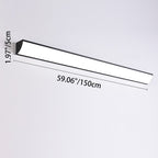 Lampada da Parete Esterno LED Rettangolare in Alluminio Acrilico Waterproof Minimalista Moderna per Giardino