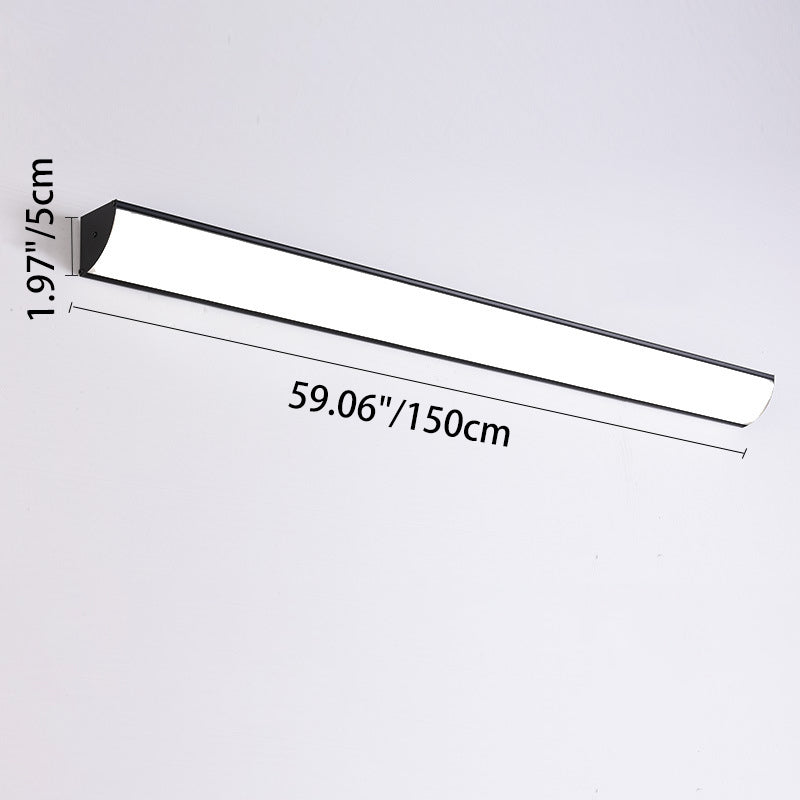 Lampada da Parete Esterno LED Rettangolare in Alluminio Acrilico Waterproof Minimalista Moderna per Giardino