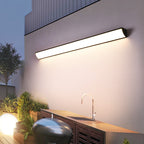 Lampada da Parete Esterno LED Rettangolare in Alluminio Acrilico Waterproof Minimalista Moderna per Giardino